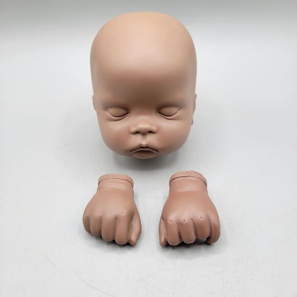 Sugar Britches Porcelain Bisque Doll Head and Hands Blank by Boots Tyner - Picture 1 of 11